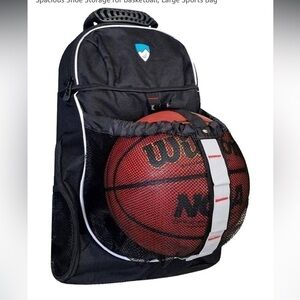 Hard Work Sports Basketball Backpack with Ball Compartment Spacious Shoe Storage